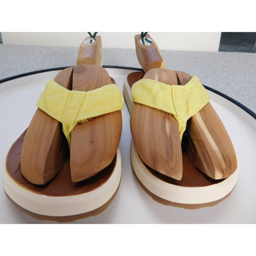 Zodiac Flip Flops Sandals Yellow & White Women's Size 7.5 "Sunny" - Picture 2 of 9